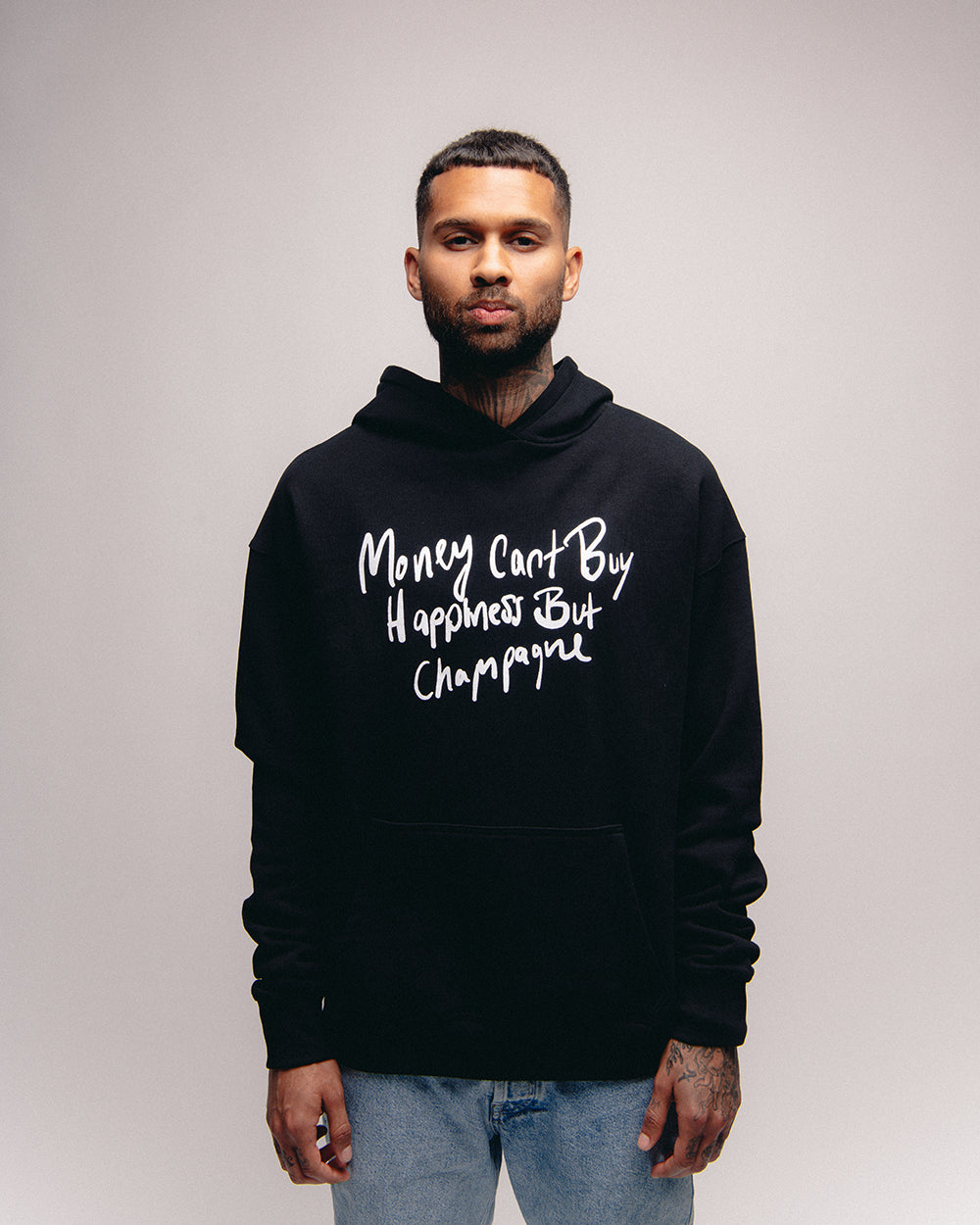 CHAMPAGNE PULLOVER - BLACK