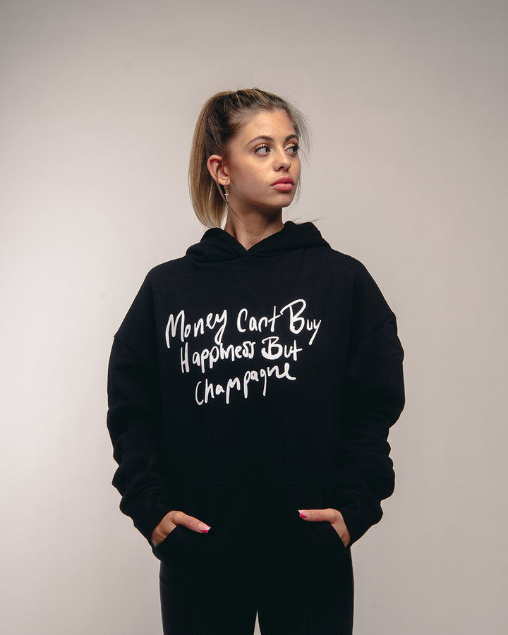 CHAMPAGNE PULLOVER - BLACK